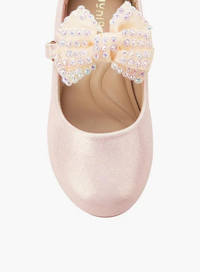 JUNIORS Girls Hook And Loop Ballerina Shoes