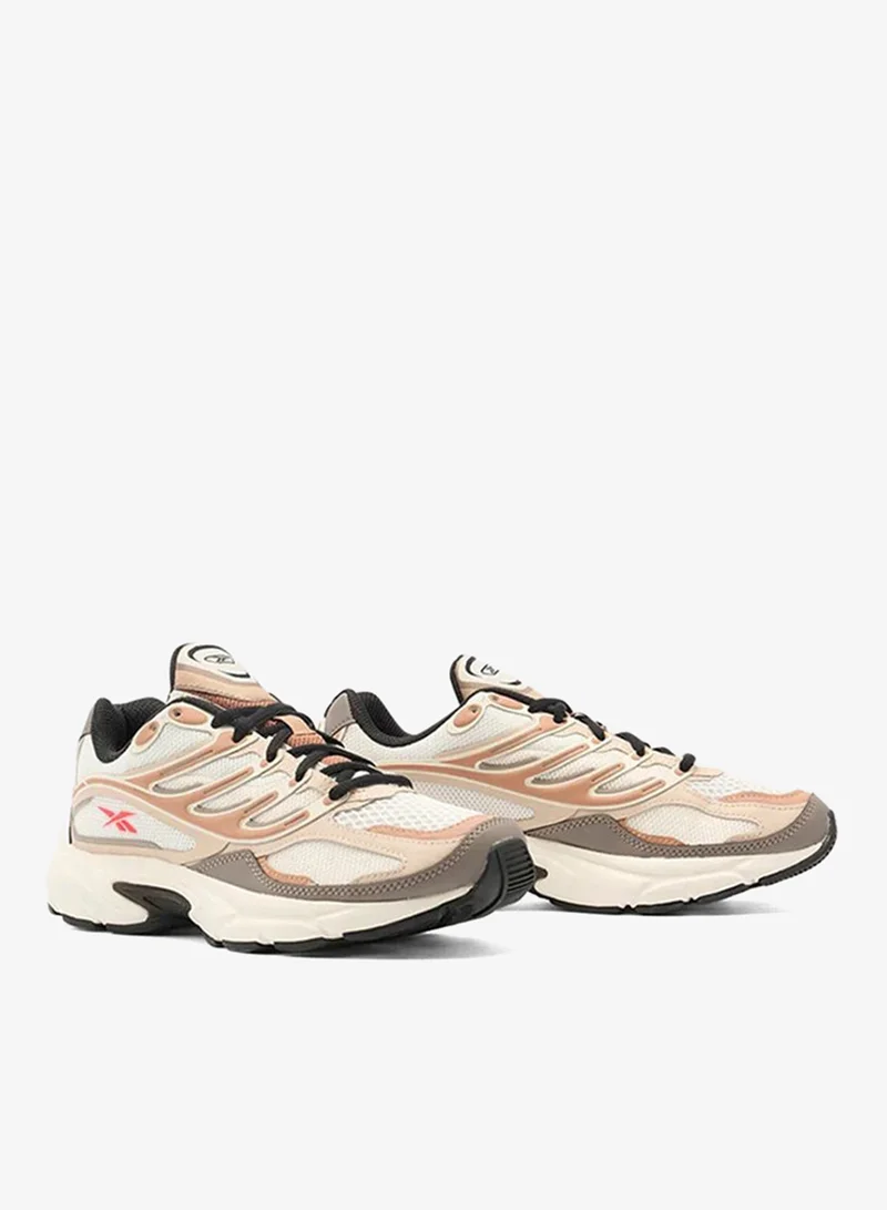 ريبوك Inspired by our Premier running series of the early '00s, these Reebok shoes go big on retro style and technology. They have a synthetic leather upper with molded overlays. An eva midsole keeps you light on your feet, and a tpu bridge helps create smooth steps.