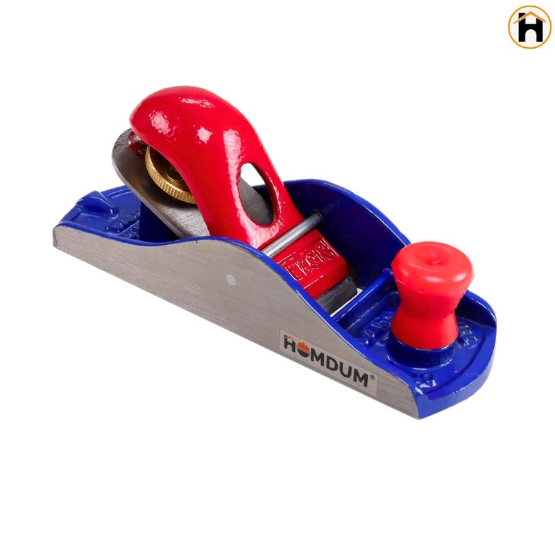 Homdum مخطط كتلة الحديد المصغر | أداة نجارة ثقيلة من إيفيرون مع ملحق شفرة مخطط حادة حمراء (5 بوصة) - Image 2