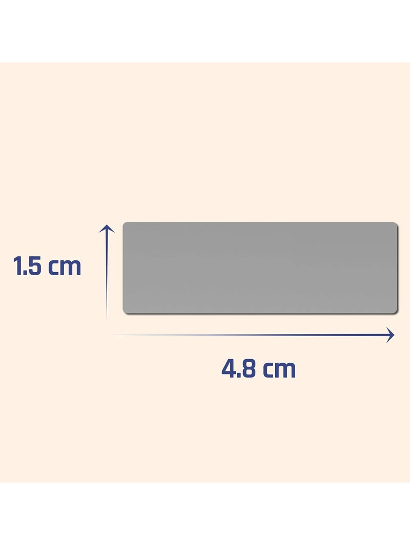 VIUAUAX 150PCS(10Sheets) Scratch Off Stickers Labels - Rectangle, Gray, 48mm x 15mm Self-Adhesive Easy to Peel and Stick for DIY Wedding Party Games Fundraisers Promotions  - Image 2