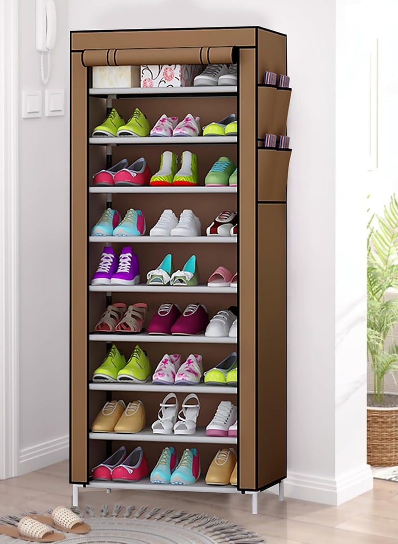 DubaiGallery Simple Shoe Cabinet Shoe Dust Cover Folding Creative Home Shoe Rack with Dustproof Closet Storage Organizer - Image 4