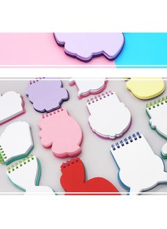 Y&D Spiral Notebook, Cute Cartoon Memo Books Pads PVC Cover Pocket Small Notepad, 3.5" x 5", 50 Sheets / Pad, 5 Pack  - Image 2
