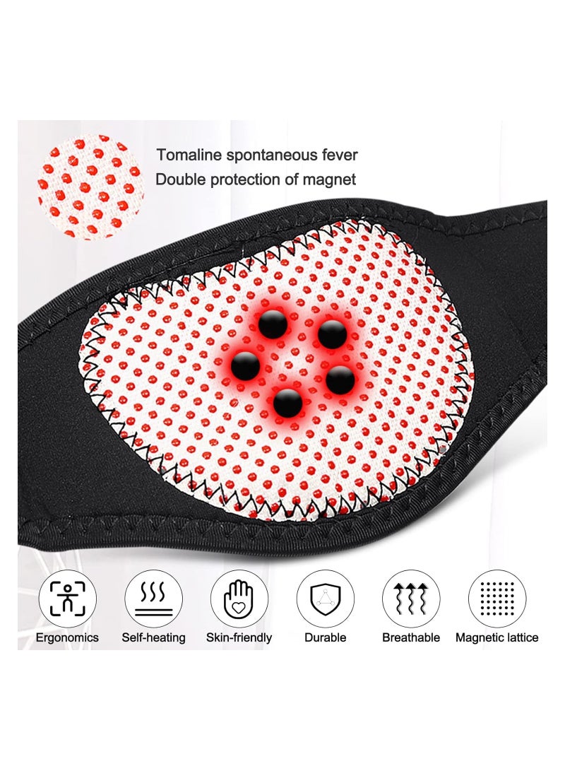 SOLARAE Neck Support Brace Neck Braces for Pain Relief and Bone Relaxer Self Heating Cervical Wrap Suffer Adjustable Warm Neck Guard Protector Acupressure Self-Heating Shaping for Flabby Arms - Image 3