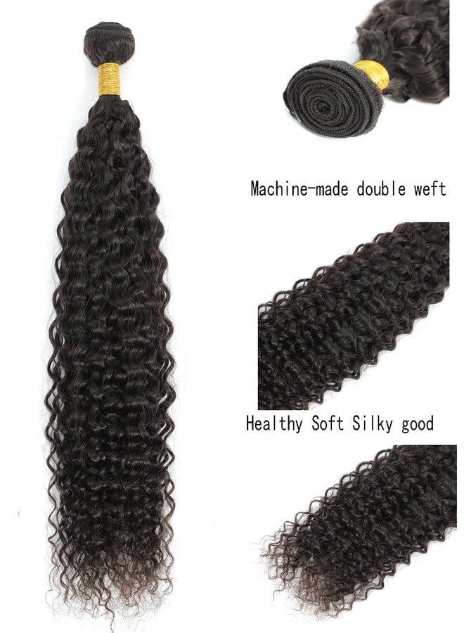 hengya 12A Kinky Curly Bundles Human Hair 10Inch 1 Bundle Curly Human Hair 100% Unprocessed Virgin Remy Curly Human Hair Extensions (10 Natural Black) - Image 5