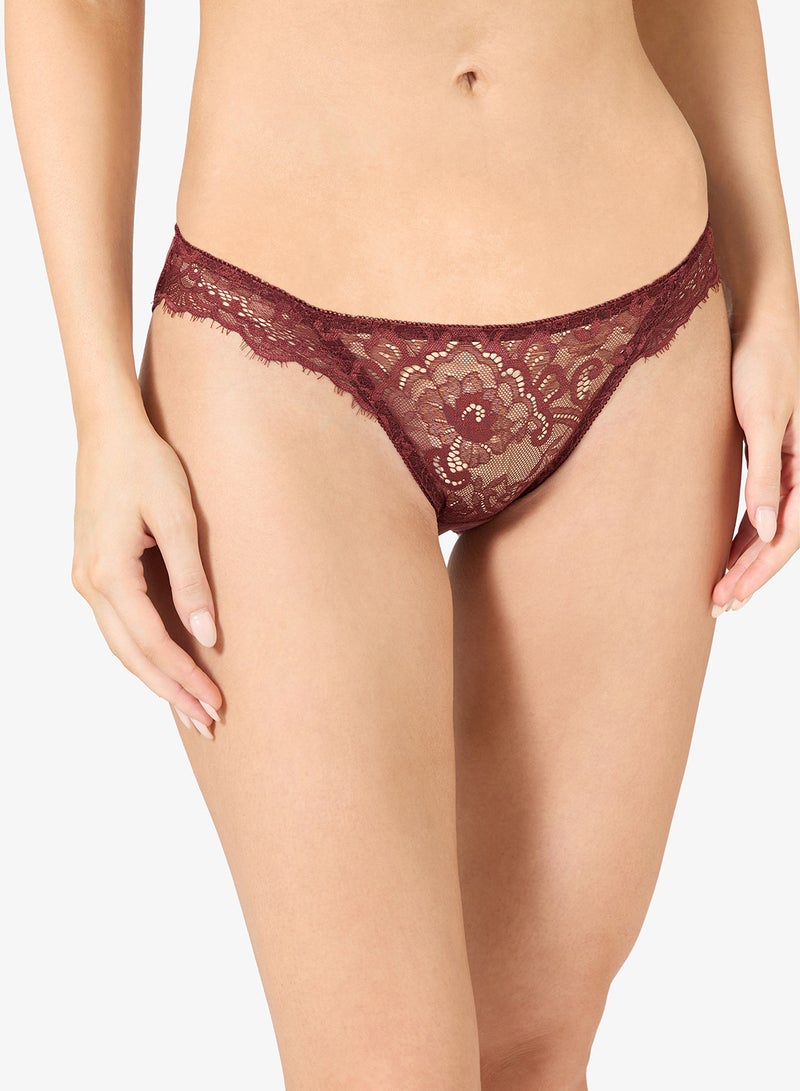 Ginger Lace Detail Bralette & Brief Set - Image 3