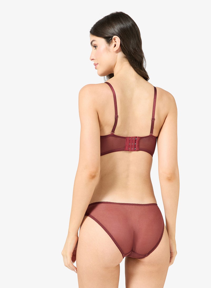 Ginger Lace Detail Bralette & Brief Set - Image 4