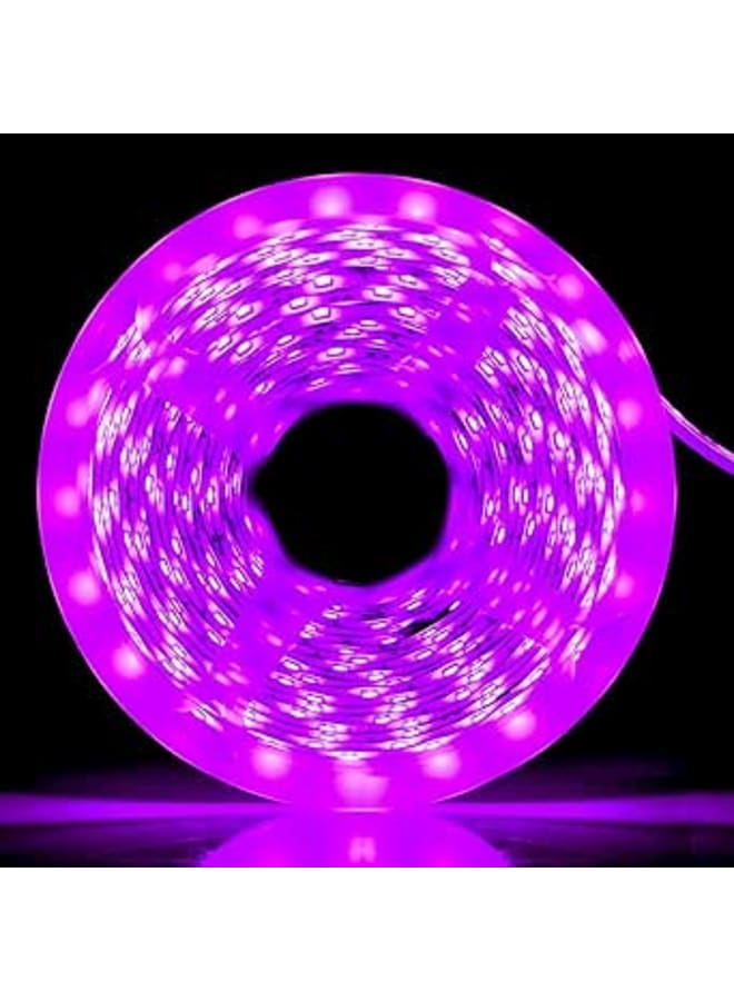 شرائط إضاءة ليد iNextStation 12 فولت، وردية بنفسجية، 5 أمتار SMD 2835 300 ليد، مرنة مقاومة للماء IP65، قابلة للقطع، مناسبة للسقف والأثاث والمطبخ وخزانة الملابس. - Image 1