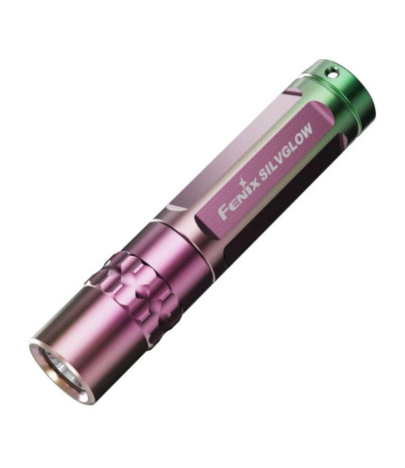 fenix Fenix SILVGLOW Limited Edition Keychain Torch 100 Lumens Stainless Steel 3 Brightness Levels Waterproof IP68 Colour Blast  - Image 1