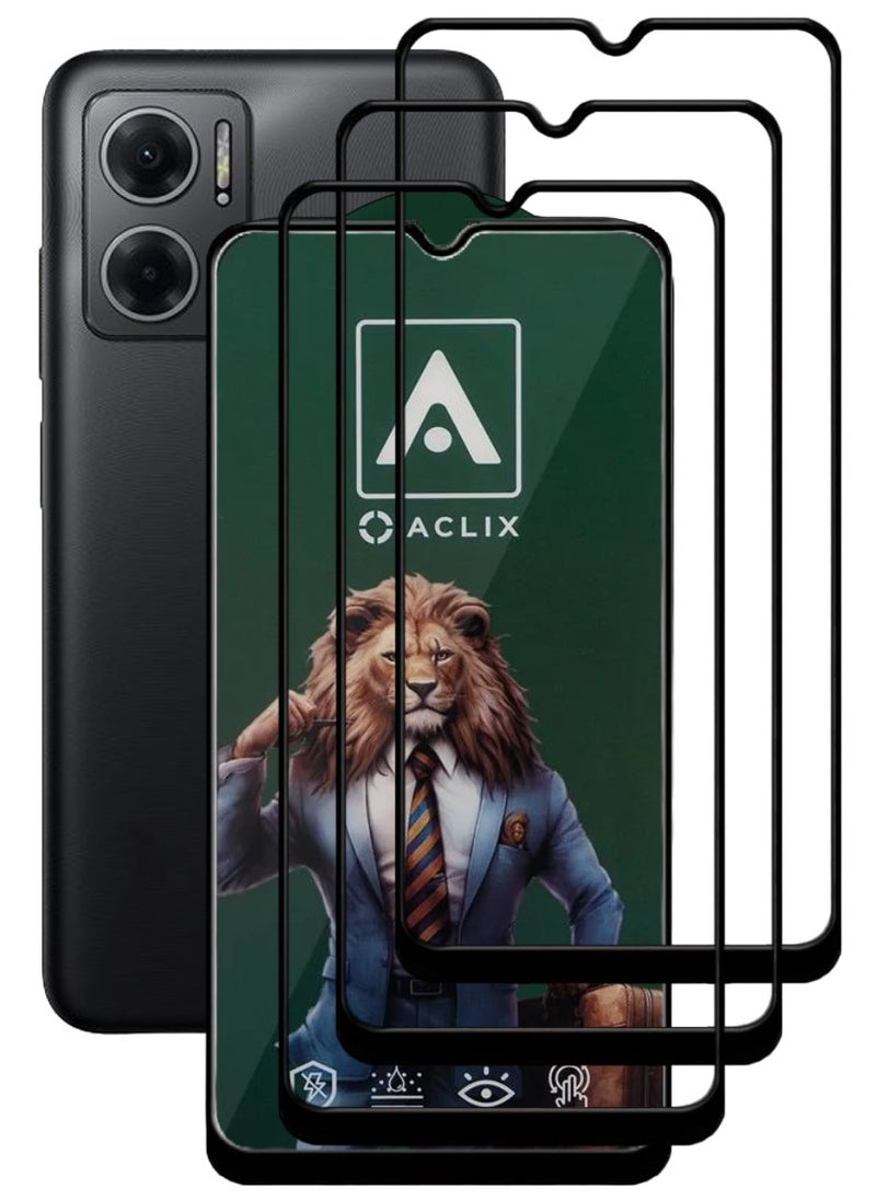 ACLIX 3 Pieces Antistatic ESD Dustproof Premium Quality High Definition Tempered Glass Screen Protector Designed For Xiaomi Redmi Note 11E - Image 1