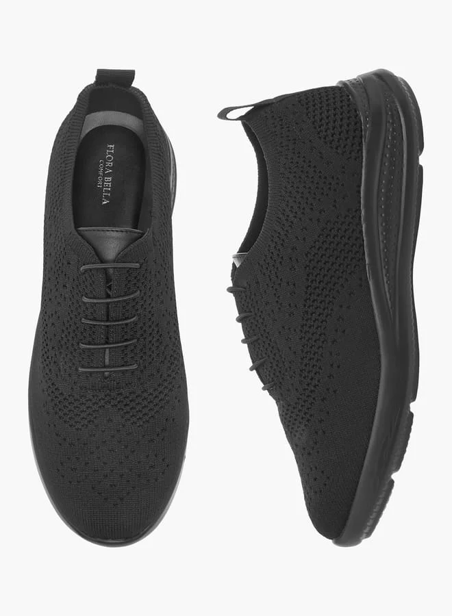 فلورا بيلا من شو إكسبرس سنيكرز نسائي بنسيج مميز وأربطة مطاطية