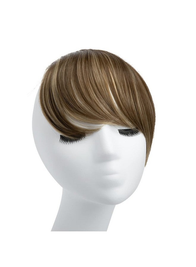 سارلا وصلات شعر صناعية بمشابك جانبية مستقيمة للنساء باللون البني المتوسط/الأشقر الرمادي - Image 1