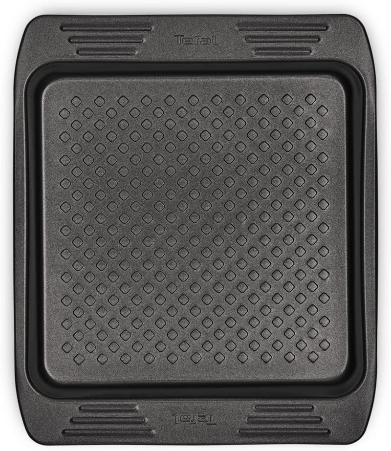 T-fal TEFAL Baking Tray | Easy Grip Square Cake 21 x 21cm | Carbon Steel | Easy Handling | Large Handles | Non-Stick Coating | Easy Release | Easy Cleaning | Dark Grey | 2 Years Warranty | J1625245 - Image 2