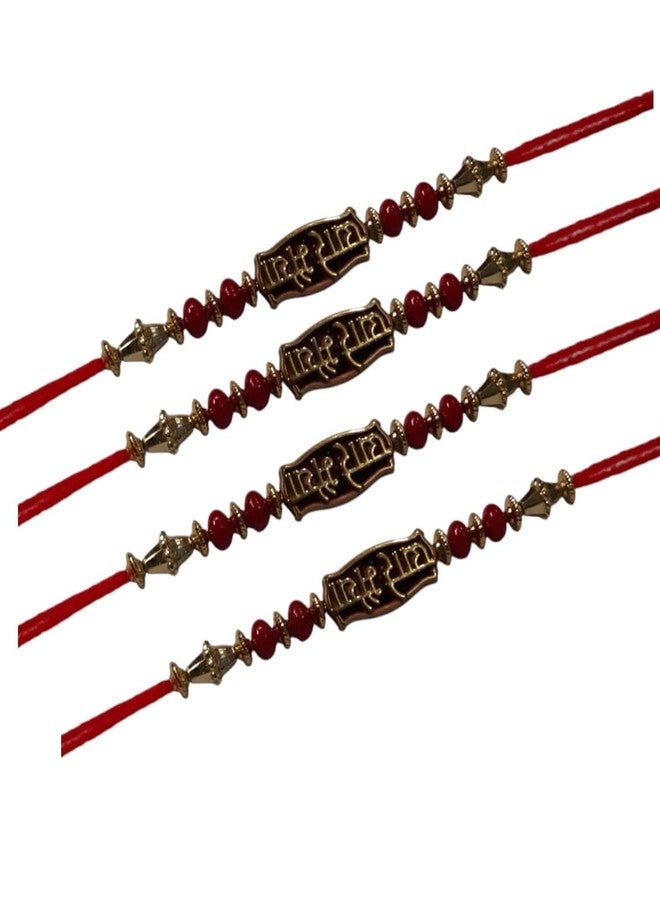 BDS Creation 51 Designer Rakhi for Brother, Studded with Pearls & Diamond pack of 2pcs