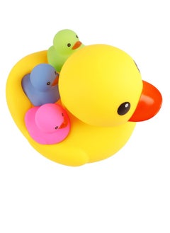 Daytoyz Bath Duck Toys 4Pcs Family Rubber Ducky Float&Squeak Baby Toddlers Preschool Bathtub Shower Toy  - Image 1