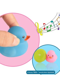 Daytoyz Bath Duck Toys 4Pcs Family Rubber Ducky Float&Squeak Baby Toddlers Preschool Bathtub Shower Toy  - Image 5