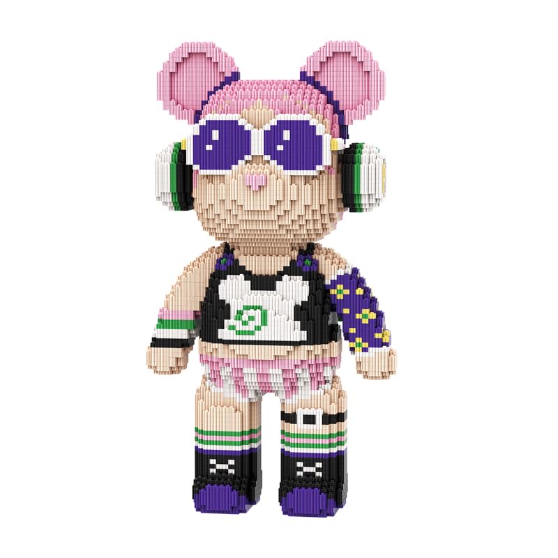 DAHONPA مجموعة كتل البناء الصغيرة DAHONPA Rock Girl Bear 7220 قطعة هدية للبالغين والأطفال - Image 1
