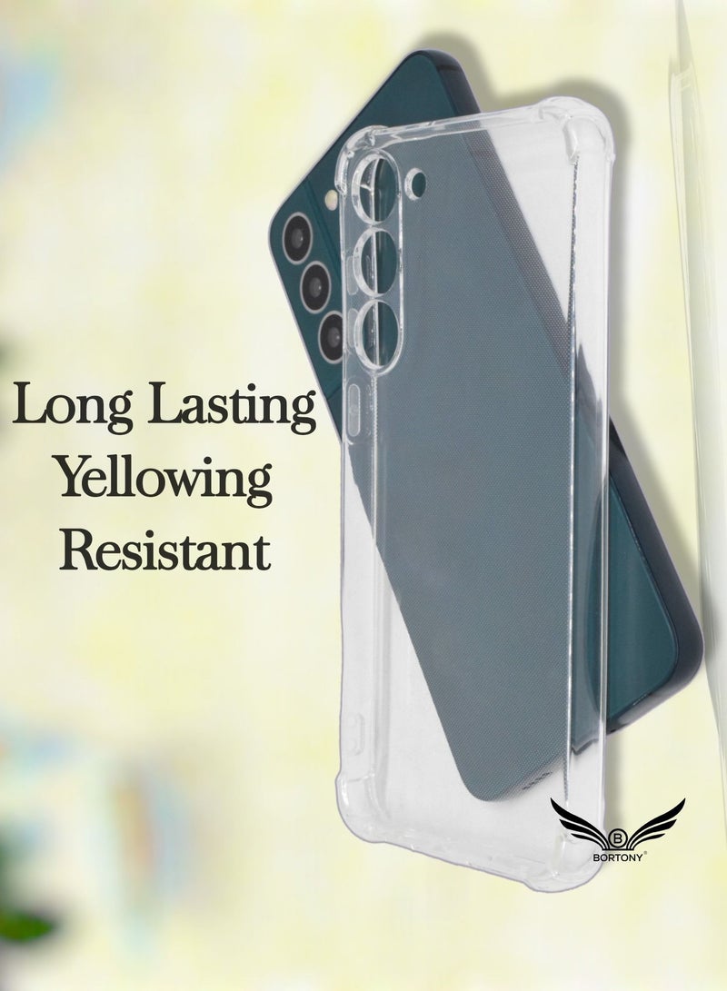 BORTONY Samsung Galaxy S23 Plus Case Clear Shockproof Non-Yellowing Full-Guard Military-Grade Protection Transparent Soft TPU Bumper Case Compatible with Galaxy S23 Plus Cover - Image 4