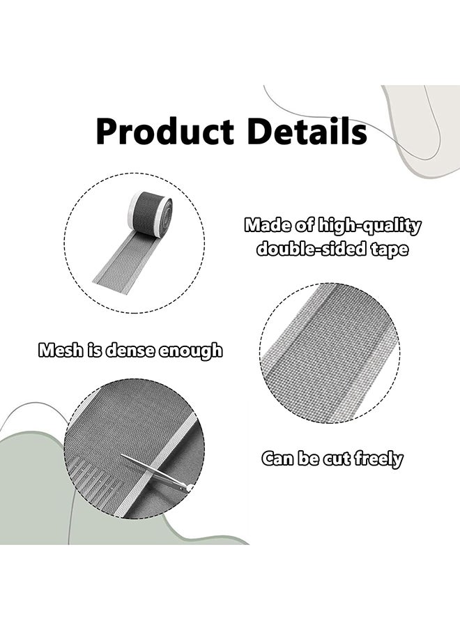 Generic 7 Cm X 10 M Hair Strainer Shower, Disposable Drainage Hair Catcher, Sticker For Rectangular Strainer, Drain Strainer, Shower Drain Mesh Sticker, Anti Clogging Filter For Shower, Bathtub, Sticker For  - Image 3