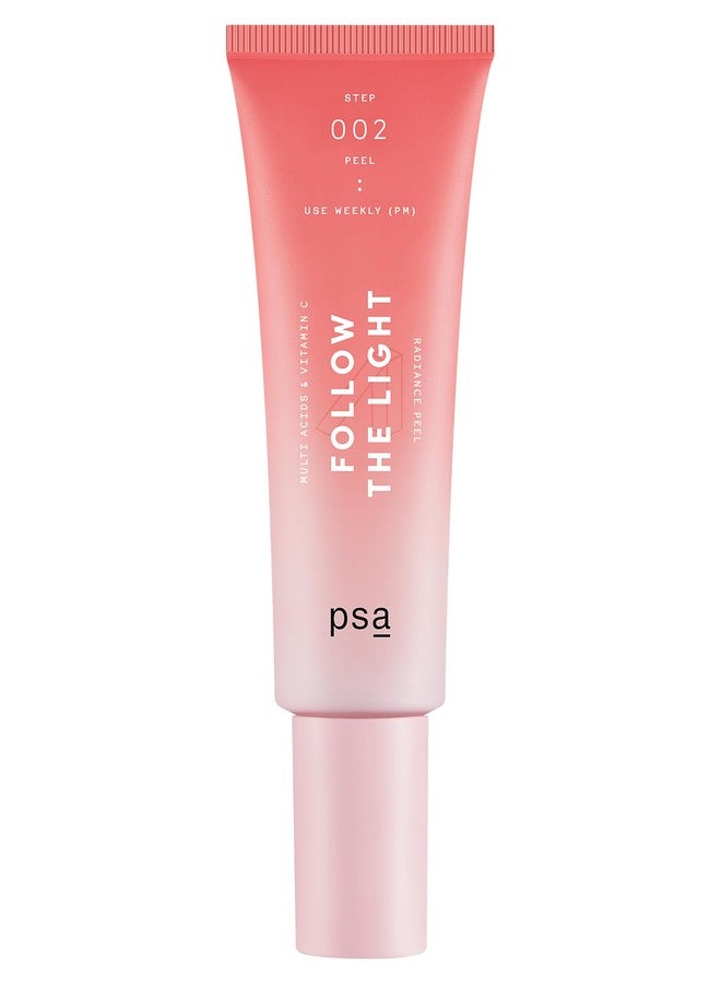 PURPOSEFUL SKINCARE PSA - FOLLOW THE LIGHT Multi Acids & Vitamin C Peel | Glycolic + Lactic Acid, Vitamin C, Pomegranate Enzymes | Suitable for All Skin Types (50 mL | 1.7 oz) - Image 1