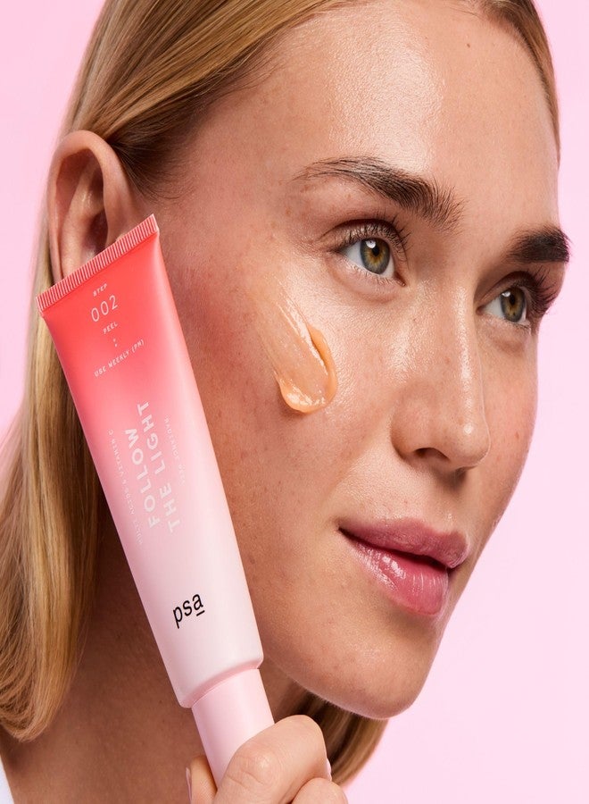 PURPOSEFUL SKINCARE PSA - FOLLOW THE LIGHT Multi Acids & Vitamin C Peel | Glycolic + Lactic Acid, Vitamin C, Pomegranate Enzymes | Suitable for All Skin Types (50 mL | 1.7 oz) - Image 5