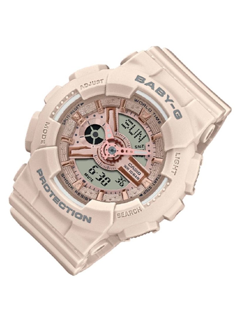 Casio Women Watch Baby -G Analog Digital Pink Dial Resin Band BA-110XCP-4ADR - Image 2