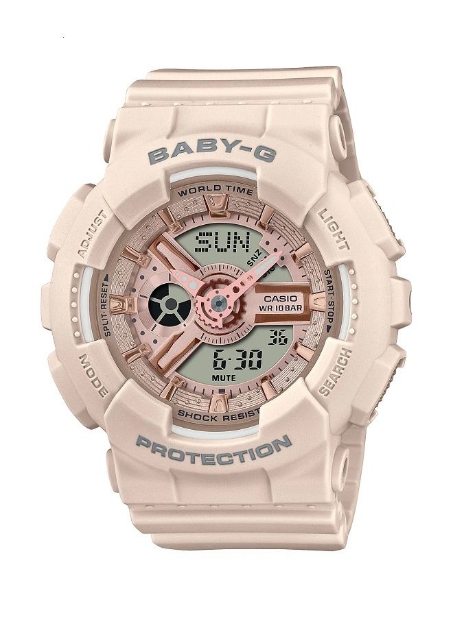 Casio Women Watch Baby -G Analog Digital Pink Dial Resin Band BA-110XCP-4ADR - Image 1