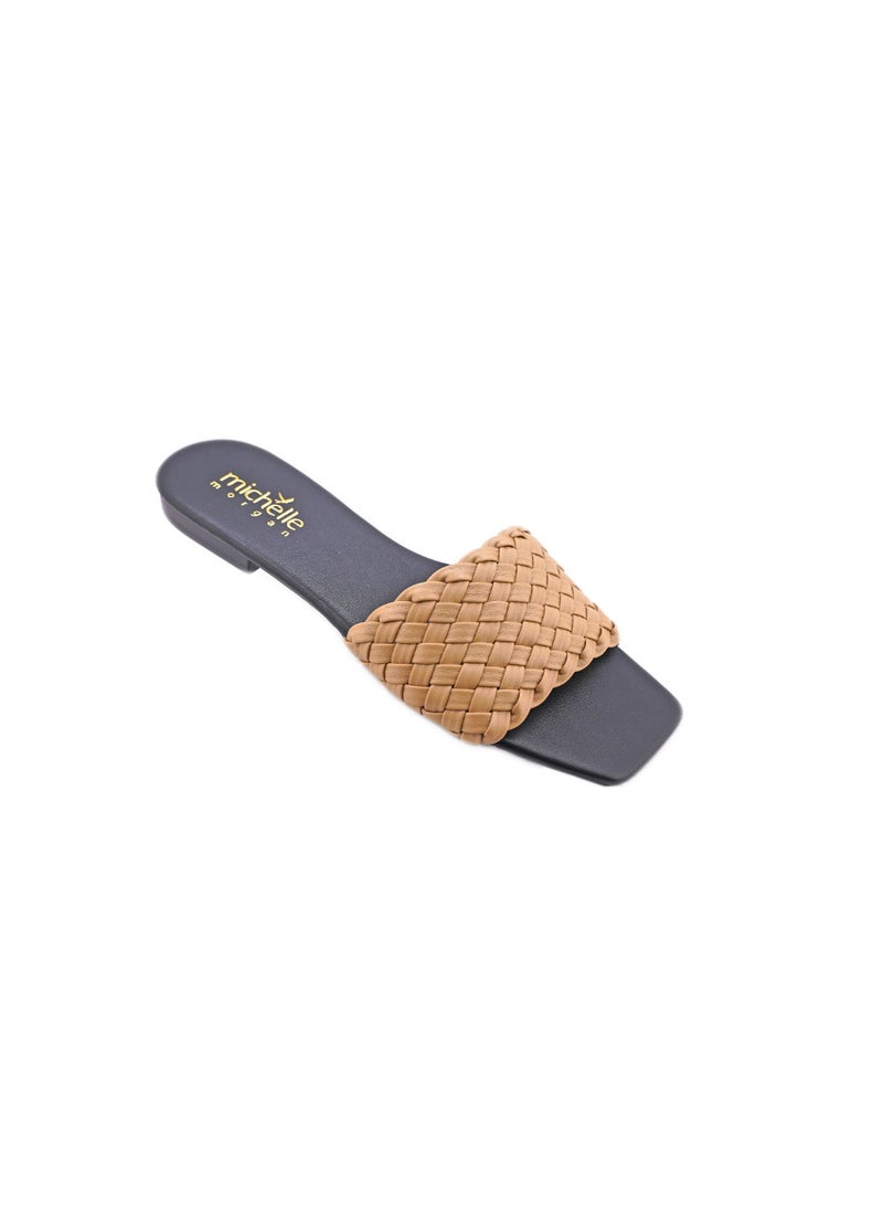 Michelle Morgan Casual Ladies Slides Cream 36  - Image 1