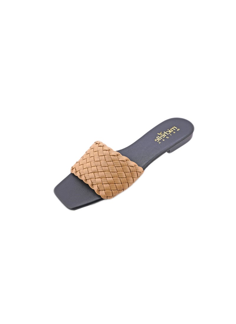 Michelle Morgan Casual Ladies Slides Cream 36  - Image 3