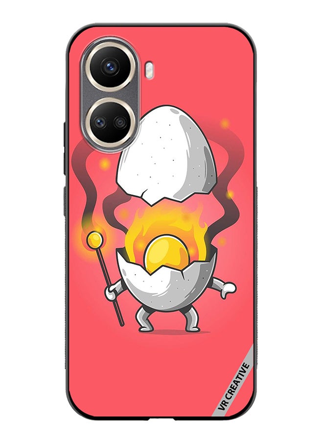 VR CREATIVE Protective Case Cover For Huawei Nova 10 SE Cute Fire Egg Design Multicolour - Image 1