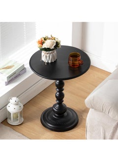 Y&D Vintage Style Sofa Side Table Light Luxury Style Coffee Table For Serving Guests Side Table For Living Room Balcony Bedroom Luxury Side Table For Sofa Living Room Antique Bedside Table For Balcony  - Image 3