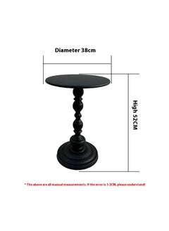 Y&D Vintage Style Sofa Side Table Light Luxury Style Coffee Table For Serving Guests Side Table For Living Room Balcony Bedroom Luxury Side Table For Sofa Living Room Antique Bedside Table For Balcony  - Image 5