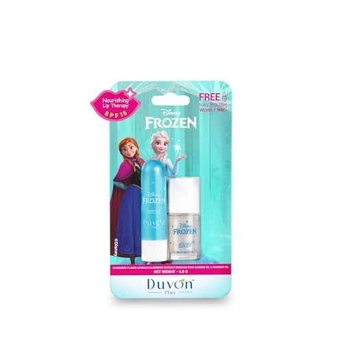 Duvon Plus x Disney Frozen Lip Balm & Nail Polish | Sparkling Beauty Duo - Image 1