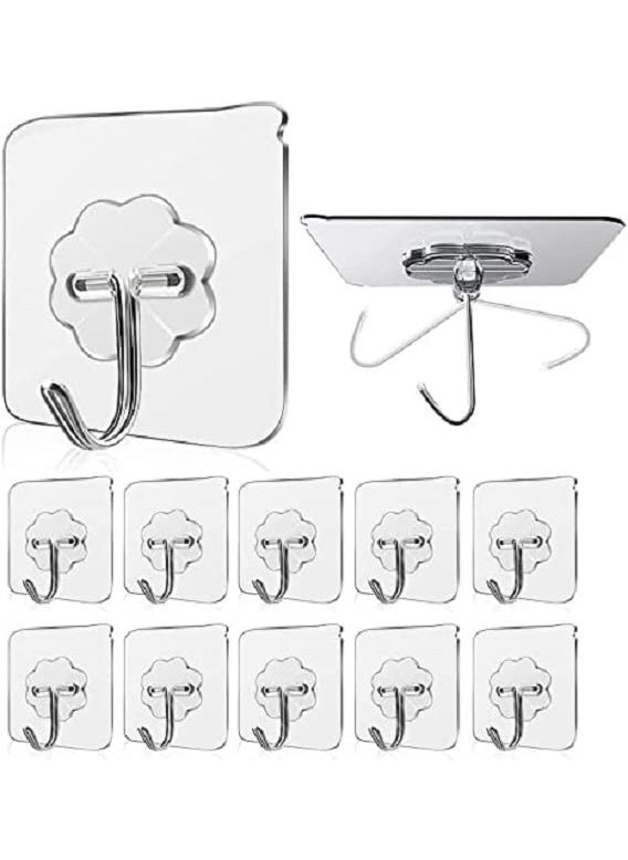 VONITY VONITY Hooks for Wall Without Drilling Wall hangings Kids Room Decoration Items Wall Hanger for Clothes Command Strips for Photo Frame Nails for Wall Hangers for Clothes Wall Mounted 56952  - Image 1