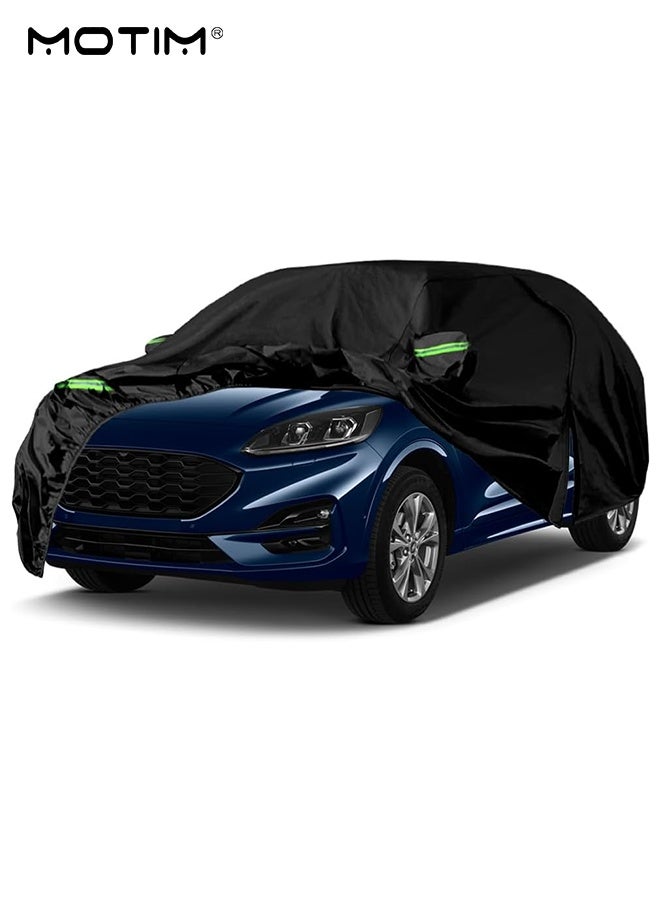 Motim Car Cover Waterproof All Weather for ​SUV, Windproof Rain Rain Sun UV Protection Full Cover, Aluminium Film Material for Indoor Outdoor (520*200*185CM) YXL - Image 1
