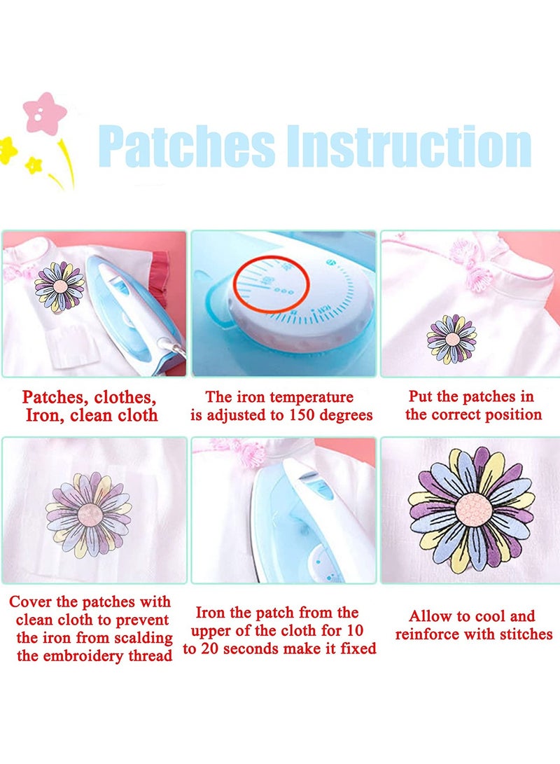 SYOSI A-Z Small Letter Patches Alphabet Patches Adhesive Decorative Repair Embroidered Cute Patches Applique for Clothes, Dress, Hats, Jeans, Bag, Backpack 26 Pcs - Image 5
