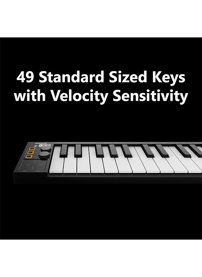 MiDiPLUS MIDIPLUS Vboard 49 Bluetooth folding controller portable professional electronic music arranger MIDI keyboard  - Image 3