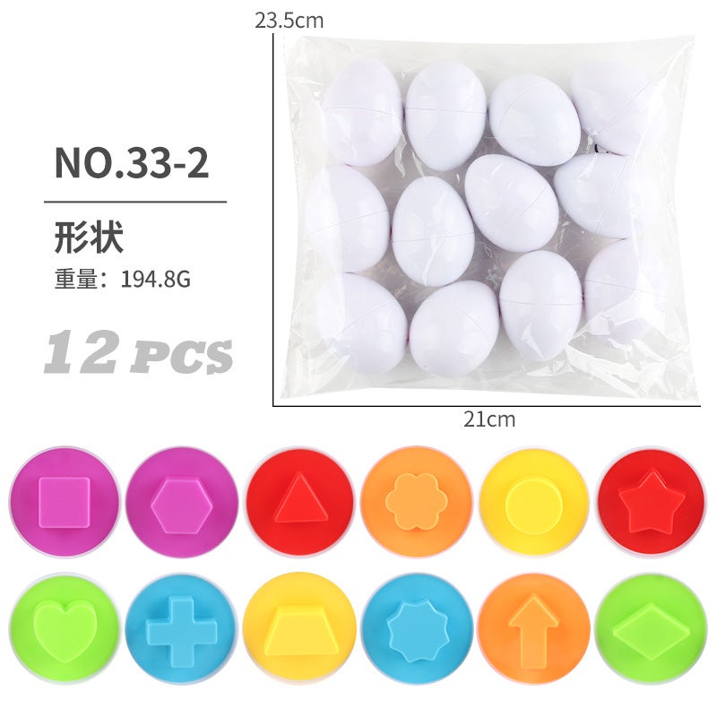 The Original Direct Supply Of 8 Smart Eggs Paired Twisted Twisted Eggs To Recognize The Color Of Children'S Early Education Assembled Toys Simulation Eggs - Image 4