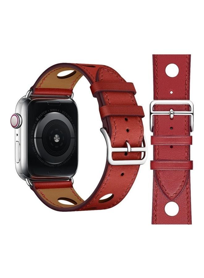 نيبمينينت سوار لساعة أبل سيريز 7 6 SE و5 و4 3 و2 و1 أحمر - Image 1