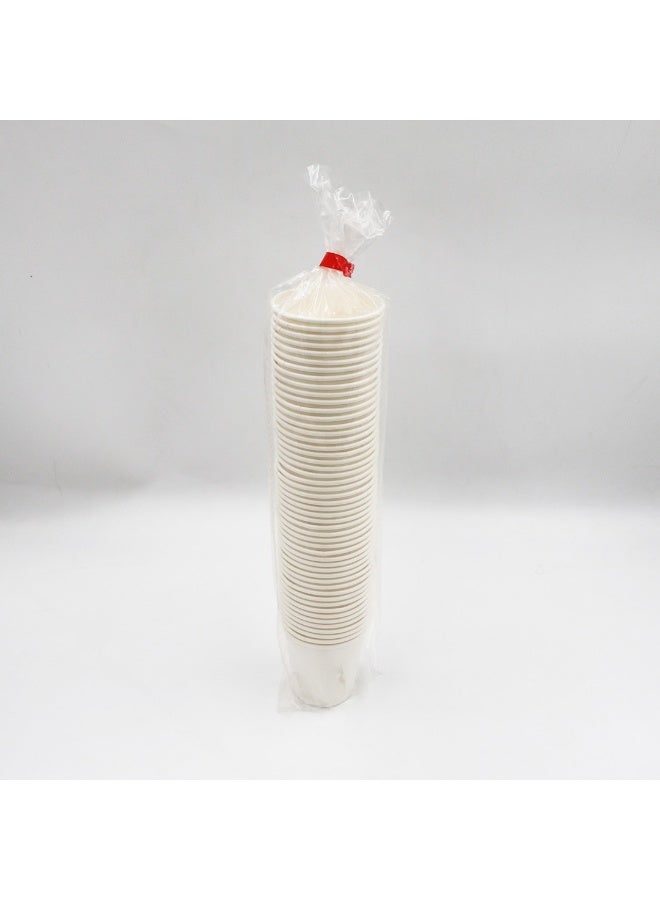 IDEAL PACK Plain White Paper Cups 4oz – Pack of 100 Disposable Mini Cups | Food-Grade, Leak-Resistant Small Cups for Tea, Coffee, Water, Medicine & Sampling Use - Image 4