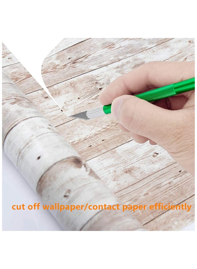 SYOSI Wallpaper Smoothing Tool Kits Multi-Function Smoothing Tool Set for Peel and Stick Adhesive Contact Paper Vinyl Window Tint Film Car Wrap with Seam Roller Scraper Felt Squeegee Trimming Tool - Image 4