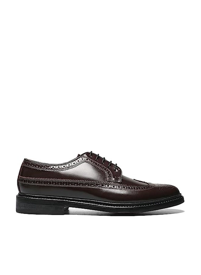 Florsheim فلورشايم كينمور وينغتيب أكسفورد بورغندي جلد العجل 9.5 3E - Image 1