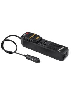 BYGD Car Power Inverter 200W DC 12V to AC 220V Car Power Inverter with 4 USB Ports Multi-Protection Car Charger Adapter  - Image 1