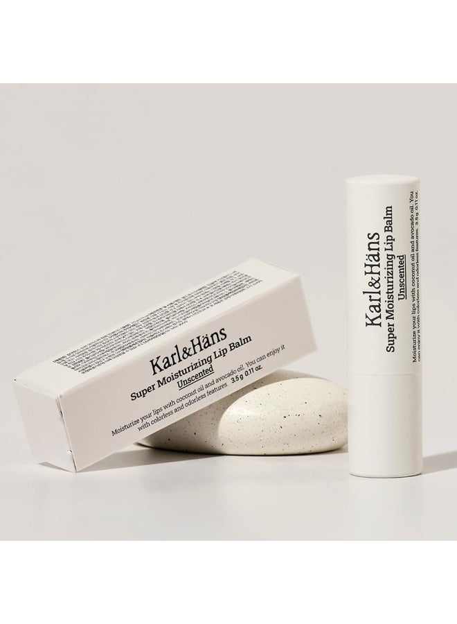 Karl&Hans Super Moisturizing Lip Balm - Unscented with Coconut & Avocado Oil for Lip Repair and Care, Soothes and Hydrates Dry Lips with Natural and Nourishing Formula - 1 Count - Image 2