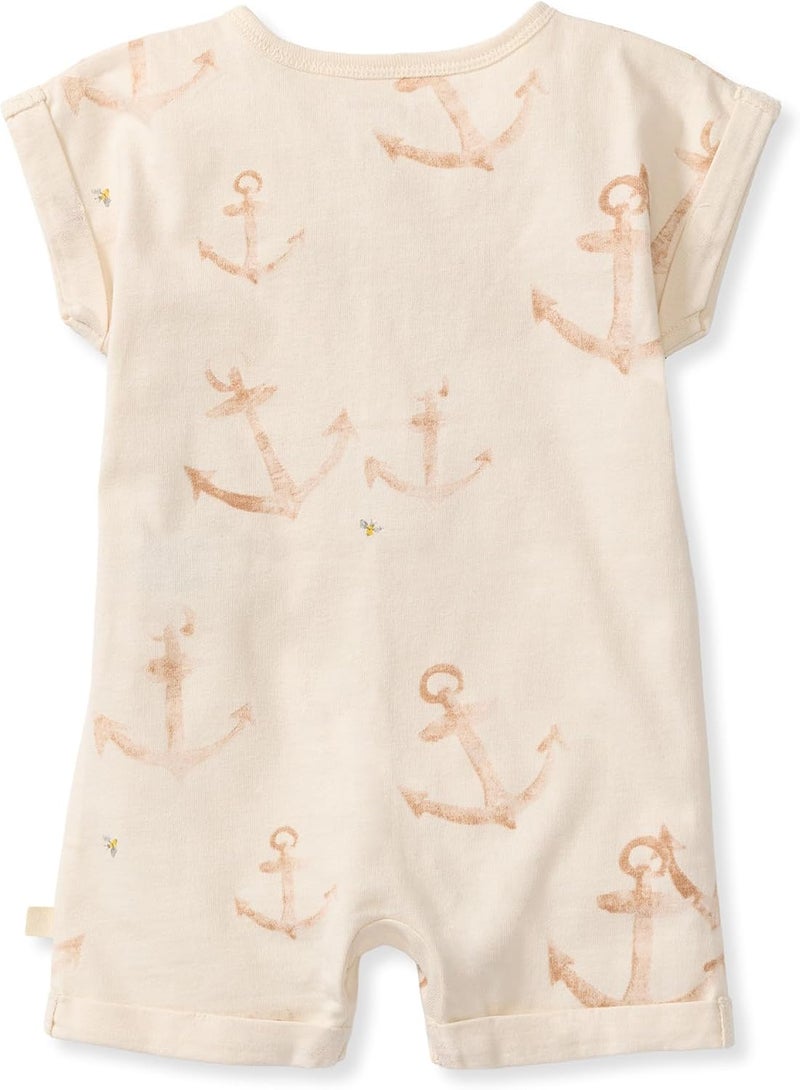 Burt's Bees Baby baby-boys Short Sleeve Rompers, 100% Organic Cotton One-piece Coverall and Layette Set Baby and Toddler Layette Set - Image 2