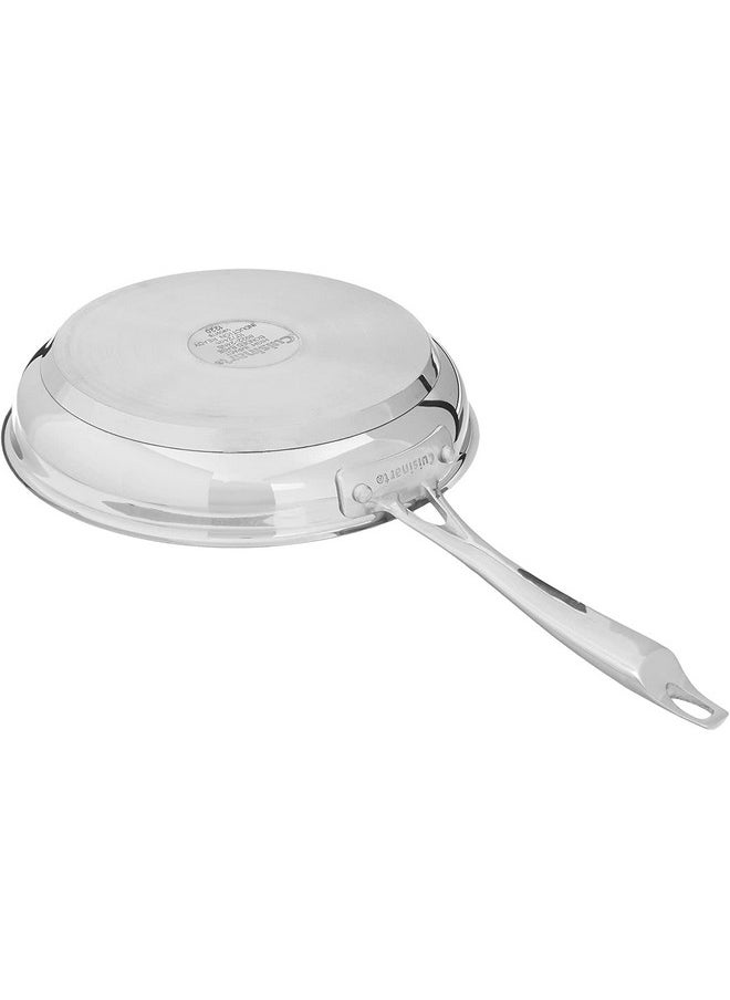 كويزينارت مجموعة مقلاة CUISINART 8922-810NS الاحترافية، مكونة من قطعتين، مصنوعة من الفولاذ المقاوم للصدأ وغير لاصقة، عبوة من قطعتين  - Image 3