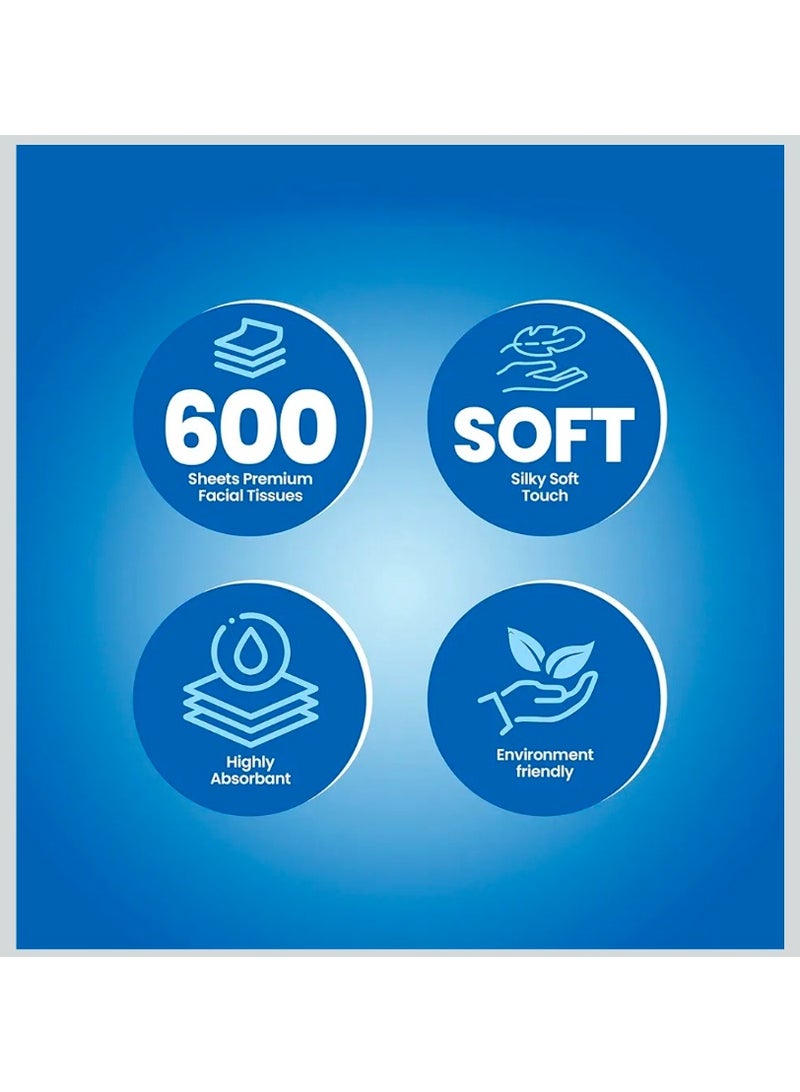 TIMA Schaffer Facial Tissues, 600 Tissues x 15 Pack = 9,000 Sheets, 2-Ply, Classic Sterile Tissues for Germ Protection - Image 3