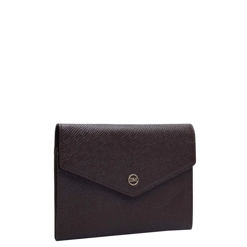 Da Milano Franzy Leather Passport Case - Chocolate