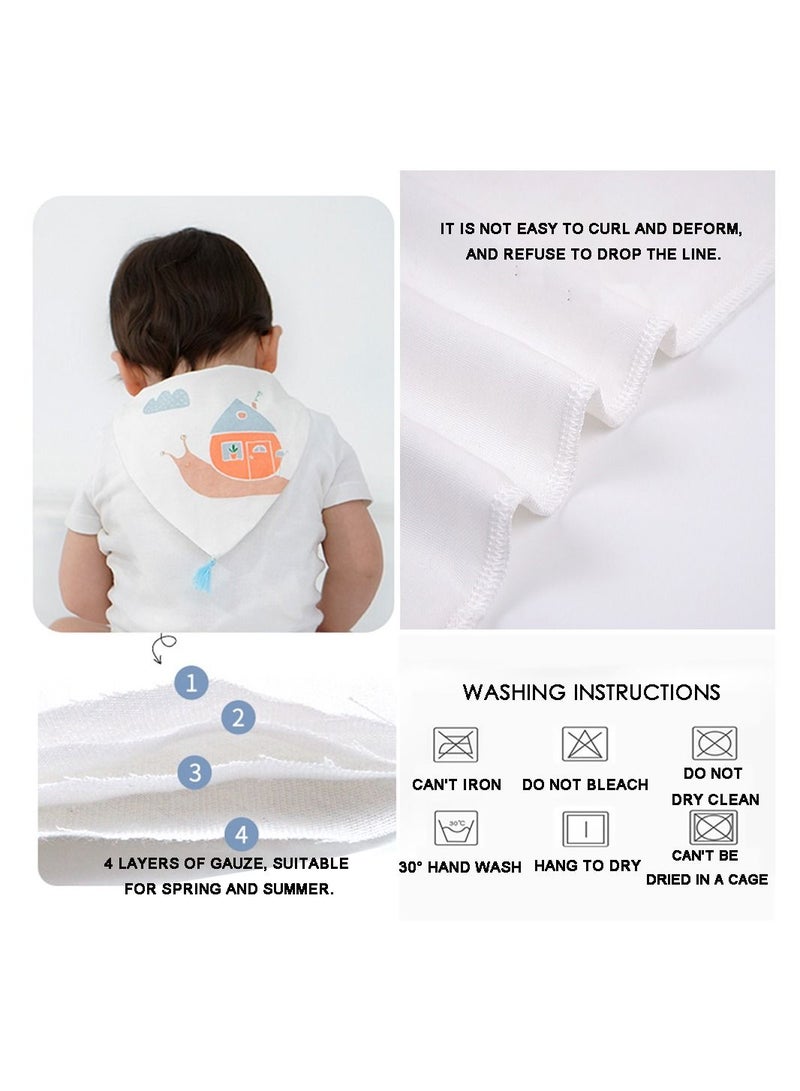 Muslin Tree 2-Piece Baby Four-Layer Sweat-Absorbent Cotton Towel  - Image 3