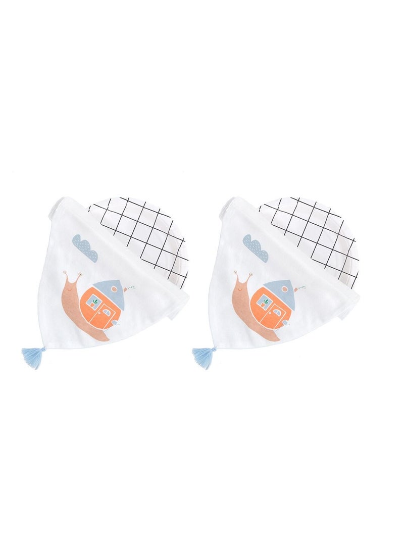 Muslin Tree 2-Piece Baby Four-Layer Sweat-Absorbent Cotton Towel  - Image 1