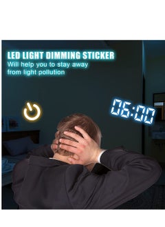 Excefore Light Blocking Stickers, Light Dimming LED Filters, LED Covers Blackout Dimming Light 50% ~ 80% for Routers Baby Monitors Routers Clocks Electrical Appliances (2Sheets = 1 Cut Out + 1 Uncut)  - Image 3